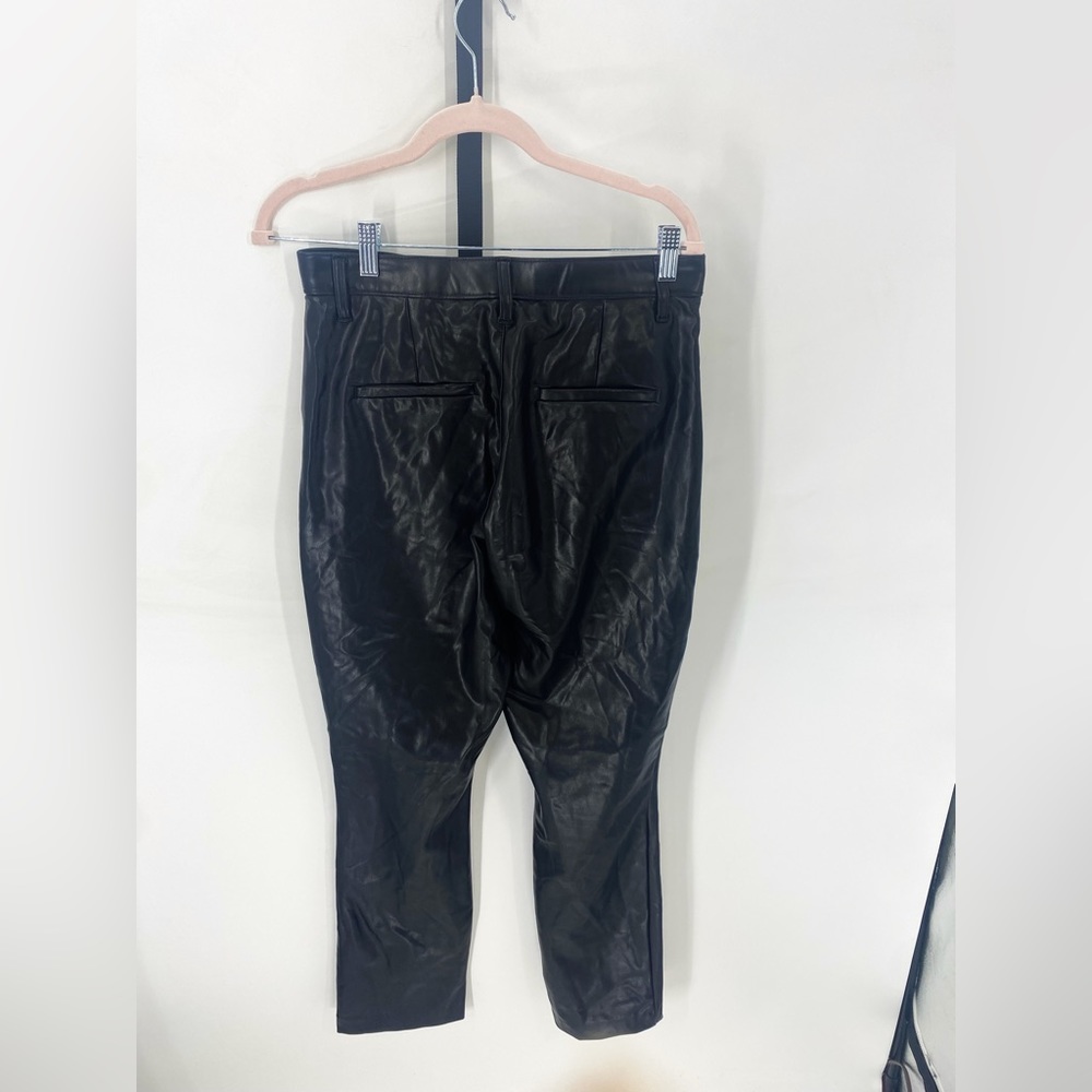 Abercrombie & Fitch The Skinny Ultra High Rise Vegan Leather Pants Sz 30 - Picture 4 of 5